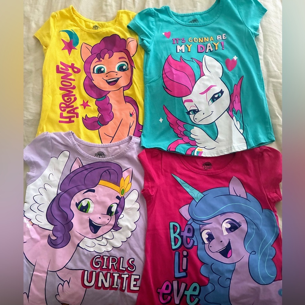 My Little Pony Kids Short Sleeve Tees - Multicolor Set
